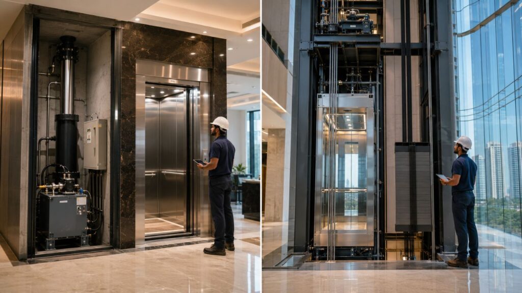 Hydraulic vs Traction Elevators
