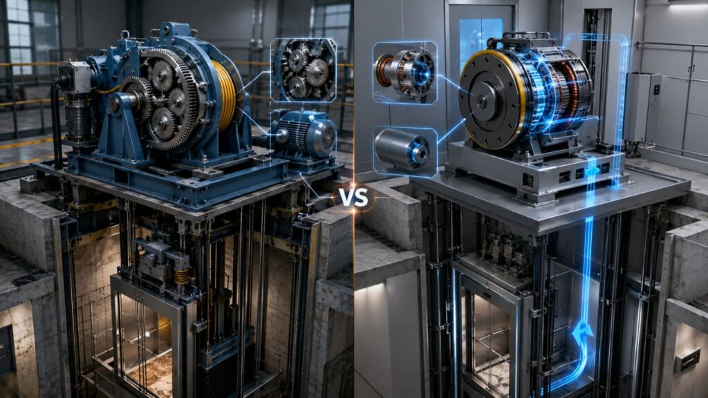 Geared vs Gearless Elevator Motors