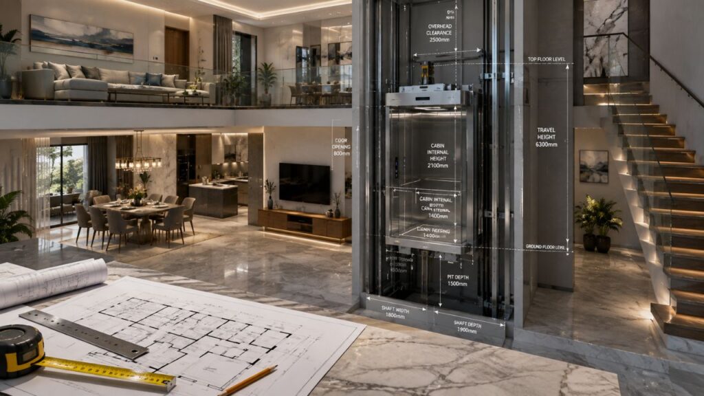 Home Lift Dimensions India