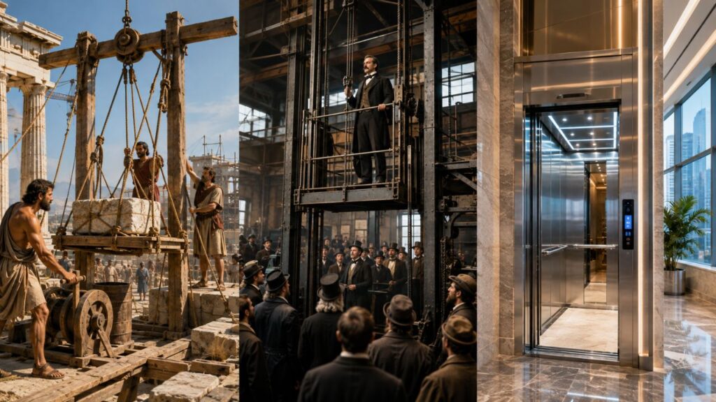 Who invented the elevator